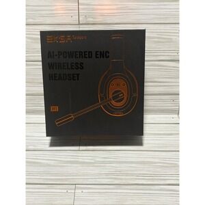 EKSA TelecomH1 AI-Powered ENC Wireless Headset Bluetooth 5.0 Trucker Office Work